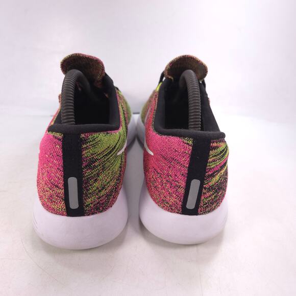 Nike Lunar Epic Flyknit 2 Athletic Running Shoe Men Size 8 844862-999 Pink Green - Picture 3 of 10
